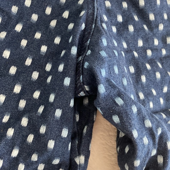 Old Navy navy blue white dotted print shorts - Picture 13 of 17